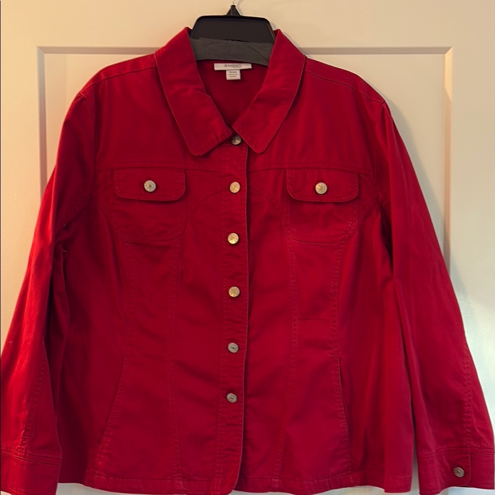 Dress barn red jacket